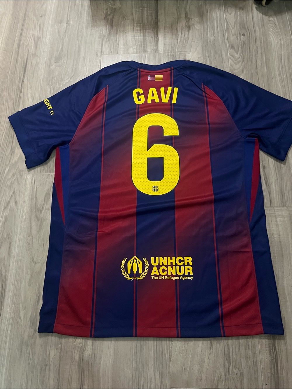 Gavi #6 Barcelona Replica Jersey Large